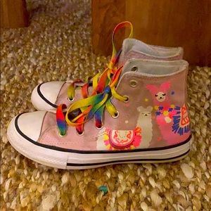Converse girls’ llama high top